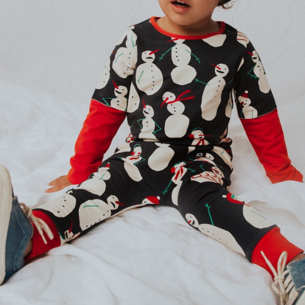 Rags to raches snowmen rags romper onesie
